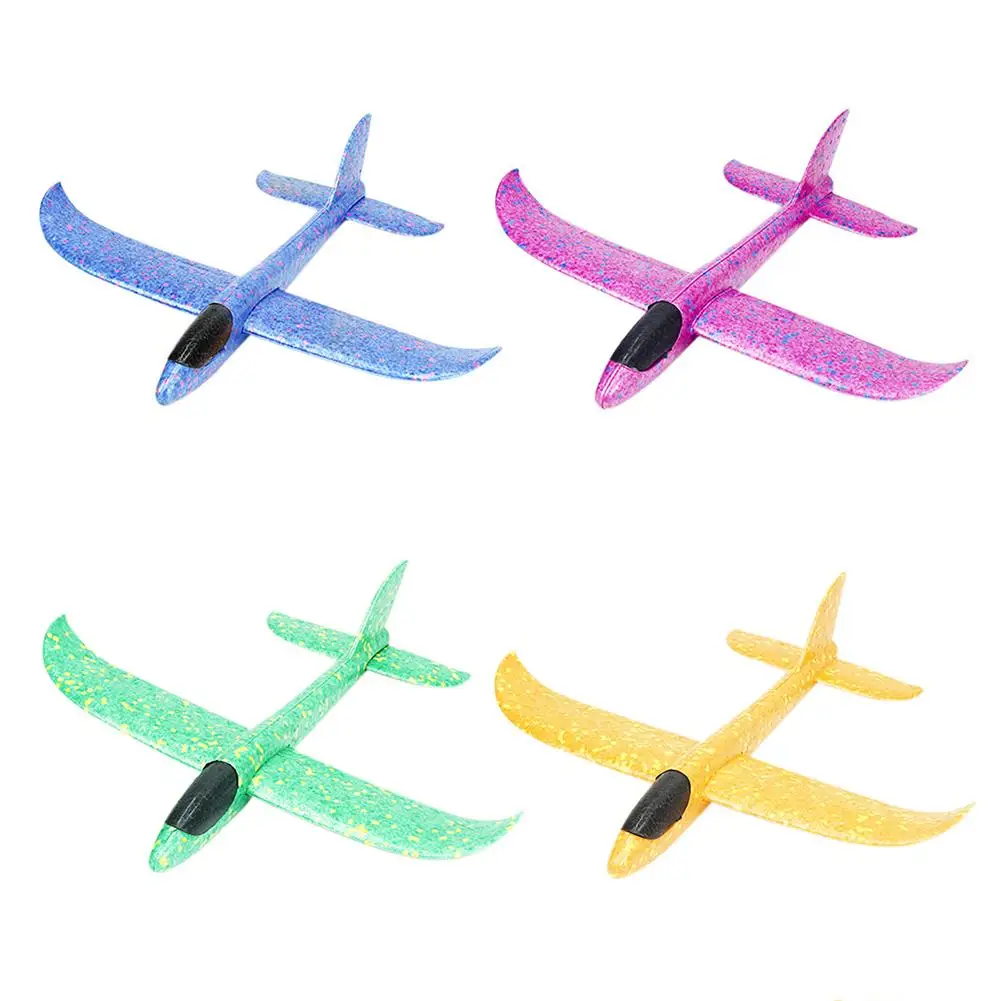 

37CM Hand Throw Flying Glider Planes Foam Aircraft Model EPP Resistant Breakout Aircraft Party Game Children Outdoor Fun Toys