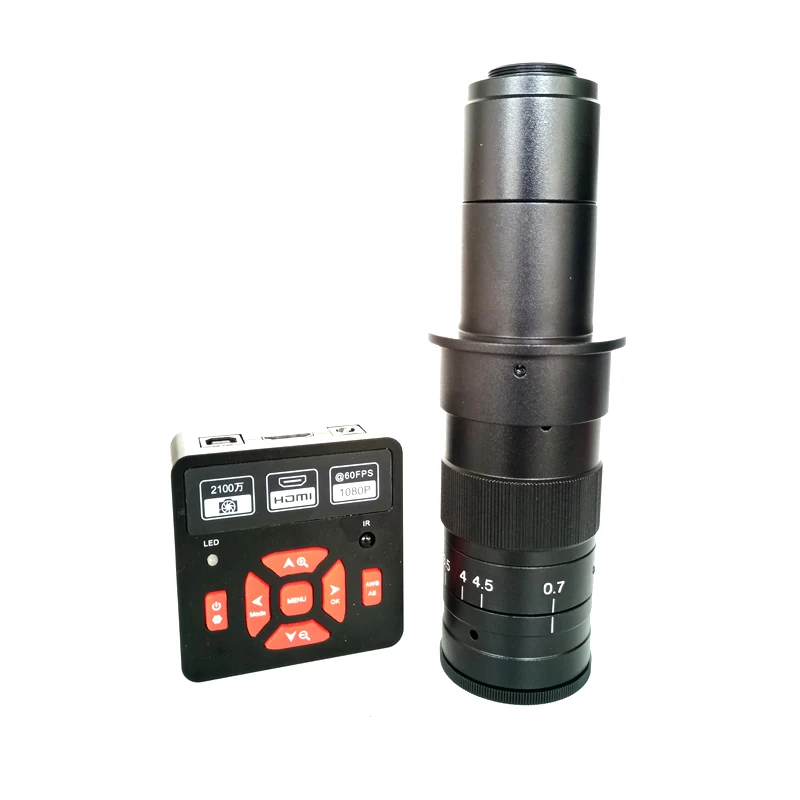 

Free shipping full set 1080P 21MP HDMI USB IR Remote Controller Digital Microscope Camera 180X 300X C-Mount lens zoom PCB repair