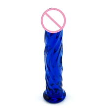 Crystal Glass Anal Dong G spot Anal Plugs Butt Plug Real Anal Dildo Female Masturbation Anal Sex Toys for Women Men Erotic Toy
