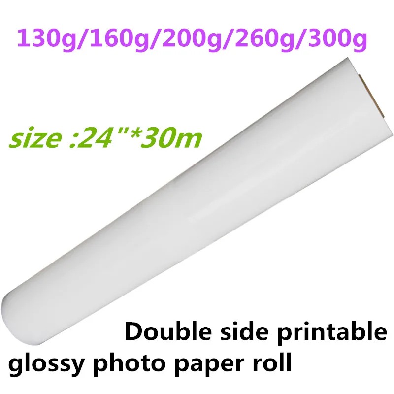 24 30 M Doppelseite Druckbare Glanzend Inkjet Beschichtetes Papier Foto Papier Rolle Paper Glossy Paper Photopaper Inkjet Aliexpress