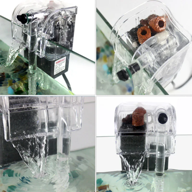 2W Hanging External Aquarium Filter Water Oxygen Circulation Pump 3 in