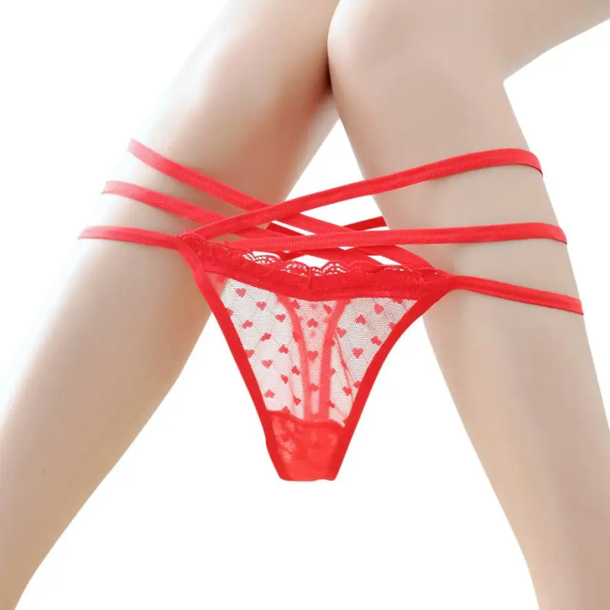 DROPSHIP New Arrival Women Sexy Briefs Lace Panties Thongs G-string Lingerie Underwear Charming Hot Red Freeship#J05 - Цвет: Красный