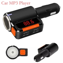 Bluetooth громкой связи Bluetooth гарнитура для Автомобильный MP3-плеер беспроводной передатчик FM Radio в-Автомобильный модулятор прикуривателя Dual USB Автомобильное зарядное устройство mp3 плеер