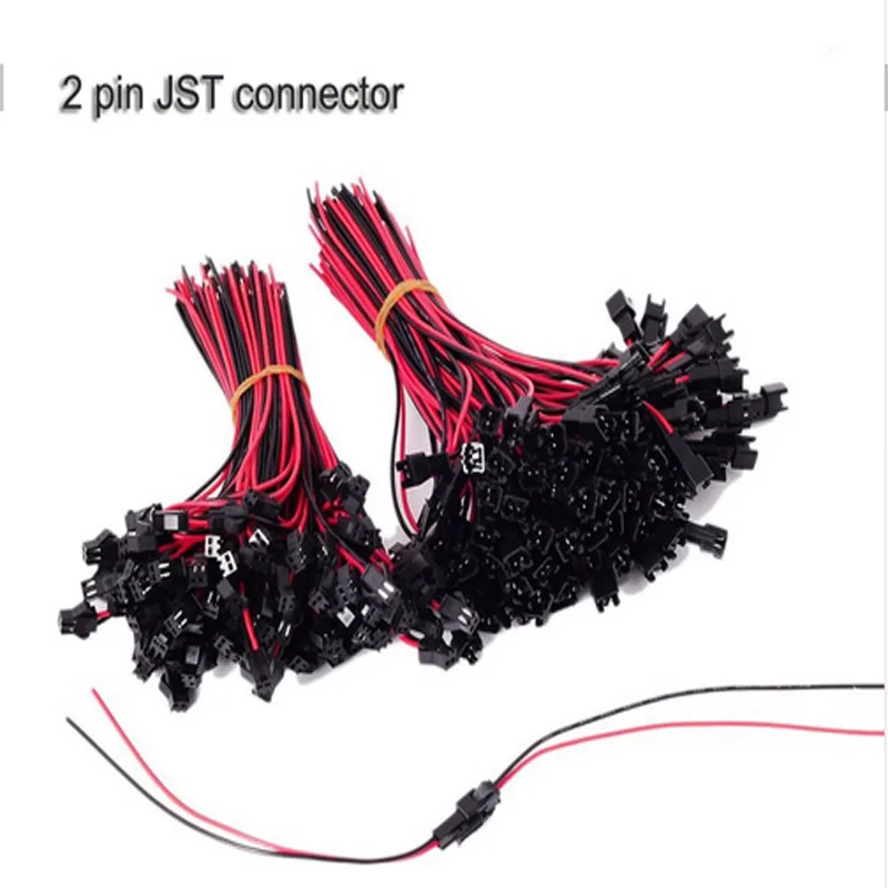 100PCS led strip connector 2pin 3pin 4pin 5pin WS2812B WS2812 5050 RGB RGBW LED Strip Light SM JST Male Female Connector | Обустройство