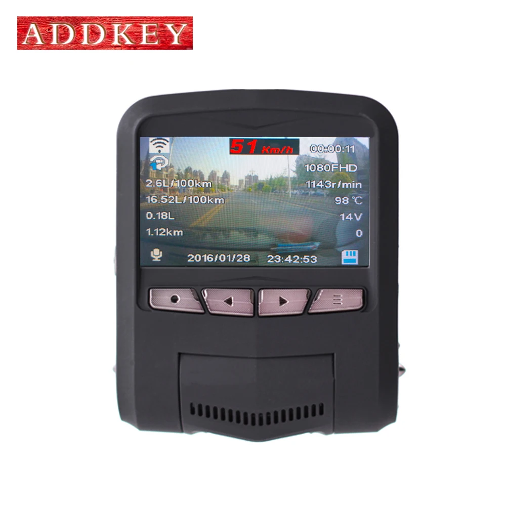 ADDKEY OBD2 Diagnostic dash cam Sony IMX322 sensor night vision car dvr