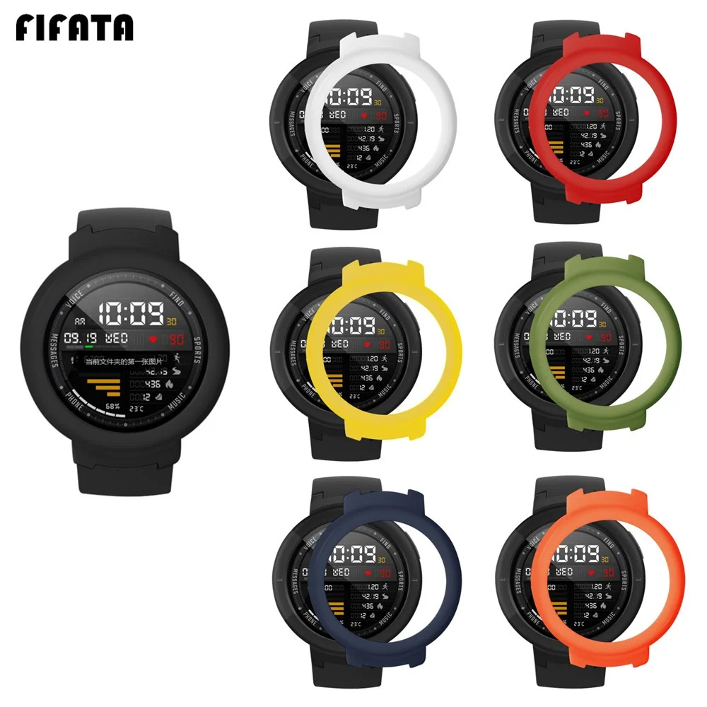 

FIFATA PC Hard Full Case Cover Protective Shell Protector Sleeve Screen Protector For Xiaomi Huami Amazfit Verge 3 Smart Watch