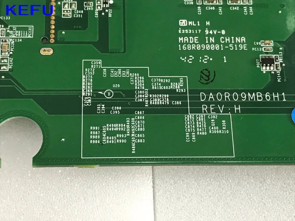 Быстрая доставка материнская плата для ноутбука 0F9C71 DA0R09MB6H1 REV : H1 Dell Inspiron 5720