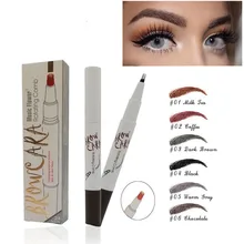 1 шт Макияж глаз ручка для татуажа бровей тонкий эскиз жидкая подводка для бровей ручка Водонепроницаемый татуировки суперпрочная дужка с устойчивый к пятнам инструменты