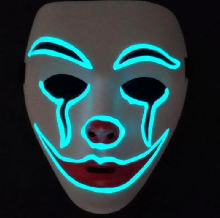 Полностью нарисованная вручную маска для шуток V для Vendetta маска на Хеллоуин для косплея декор для взрослых Вечерние Маски светящийся ПВХ - Цвет: style7