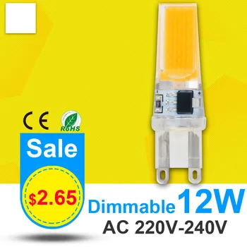 

10X LED G9 LAMP COB 220V dimmable bulb Replace for Chandelier Crystal Lamp LED Spotlight Lamp 360 Beam Angle Warm Cold White