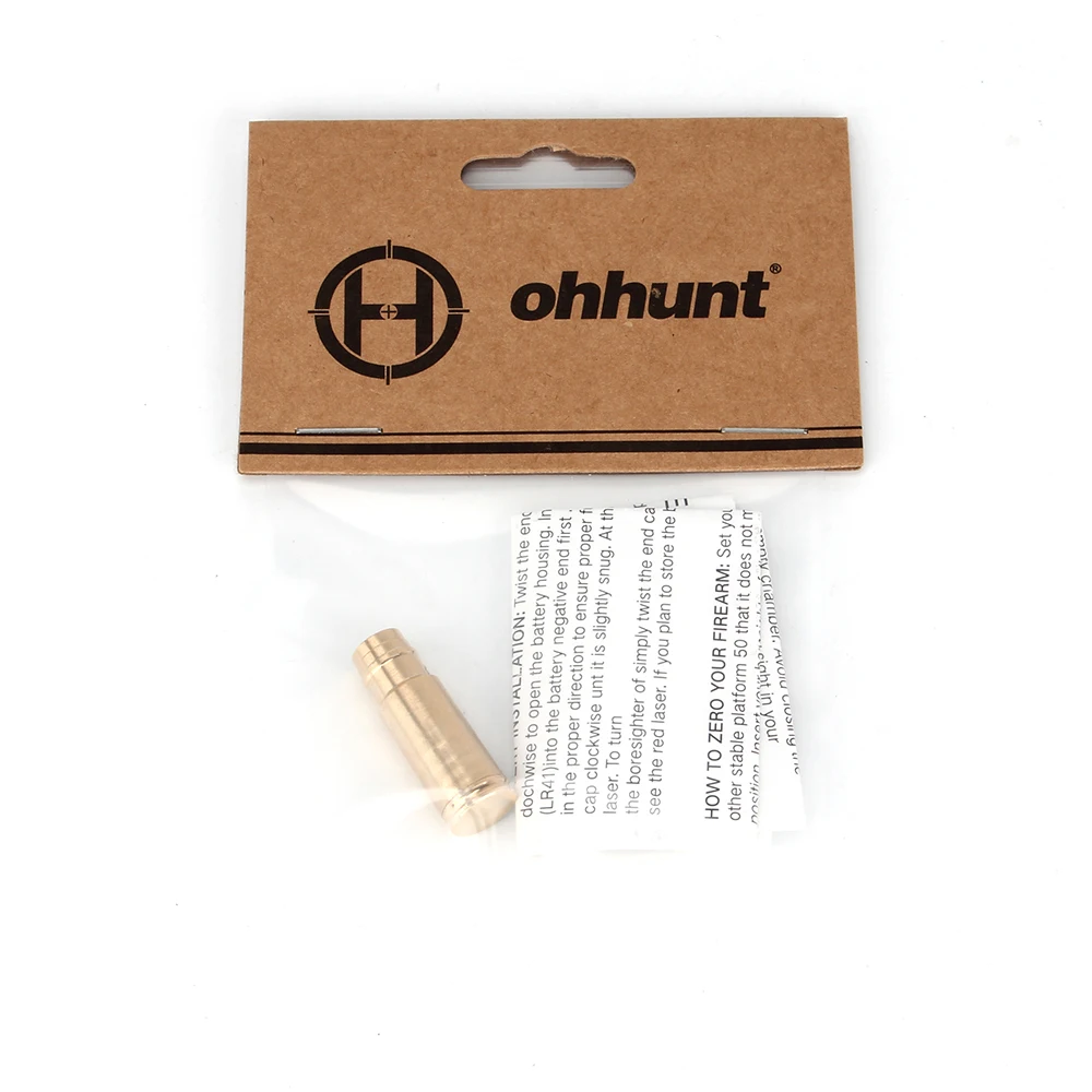 Ohhunt Red Dot Laser Brass Boresight CAL. 9 мм картридж отверстие наводчик для прицела оружия