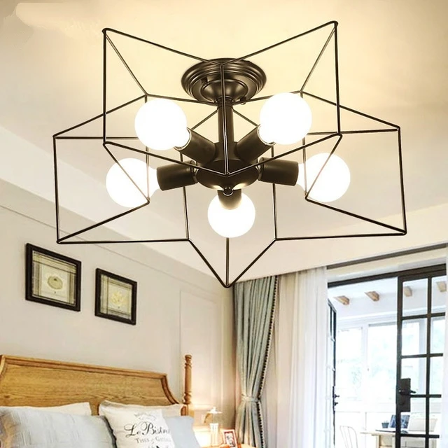

Modern New Vintage American led Ceiling light Metal Black Aisle lamp Balcony lighting For living room kichen de ceiling fixtures
