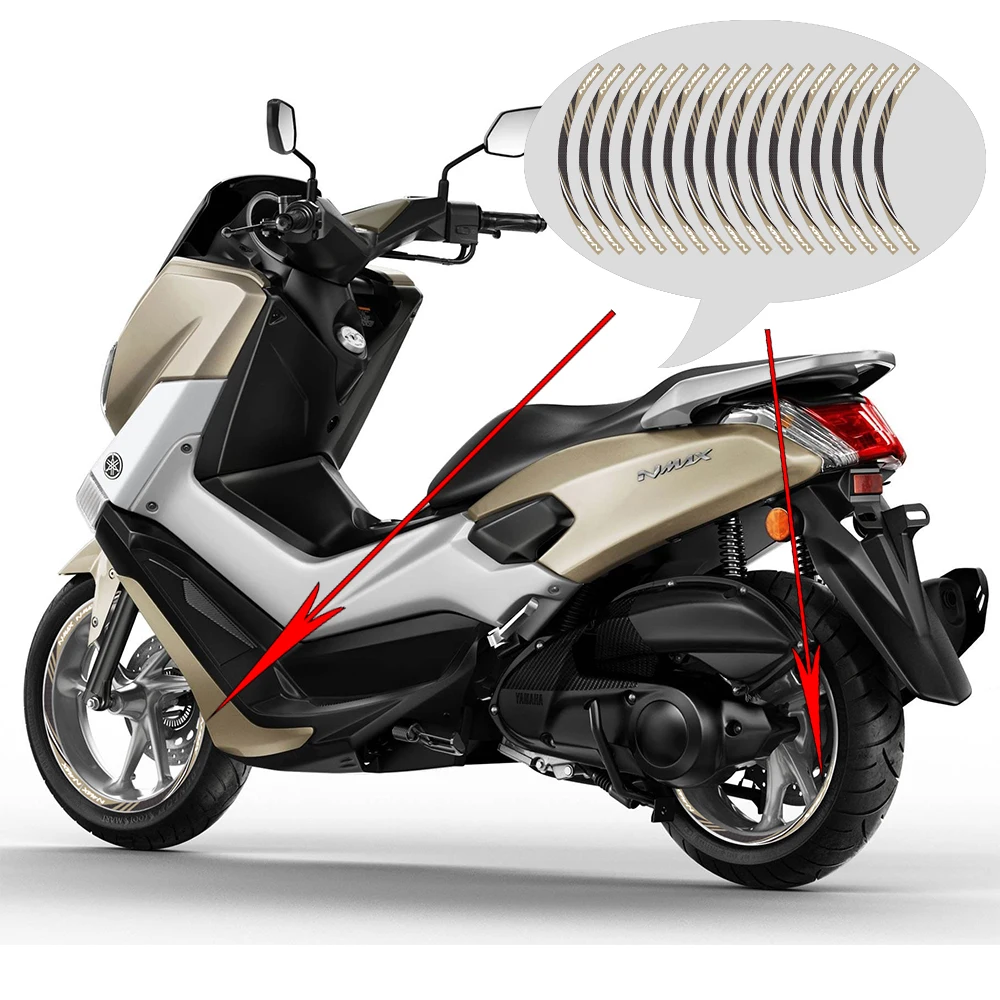 KODASKIN 2D наклейка с эмблемой обода колеса для Yamaha NMAX NMAX125 NMAX155|Наклейки на