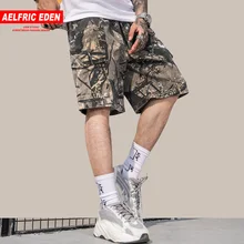 Aelfric Eden, новая мода, военные, хип-хоп, камуфляжные, мужские, короткие, до колена, уличная, свободные, повседневные, для бега, на шнурке, спортивные штаны