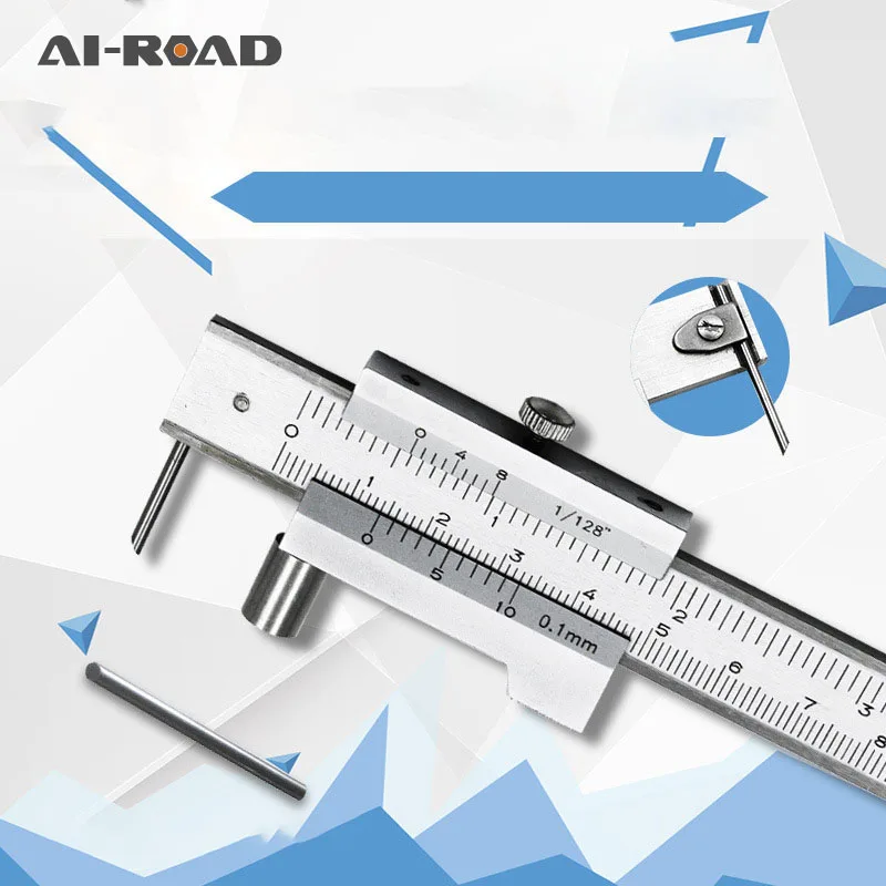 

Parallel Crossed Caliper 0-200mm Stainless Steel Parallel Crossed Vernier Caliper Measurement Tool