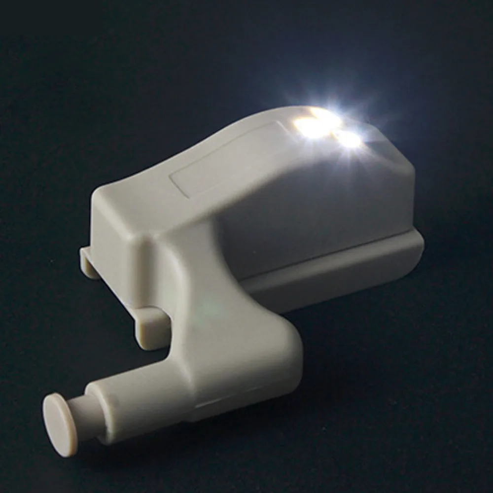 

10PCS 3 LEDs Inner Hinge Sensor Under Cabinet Lights For Kitchen Bedroom Closet Wardrobe Night Light Battery Powered