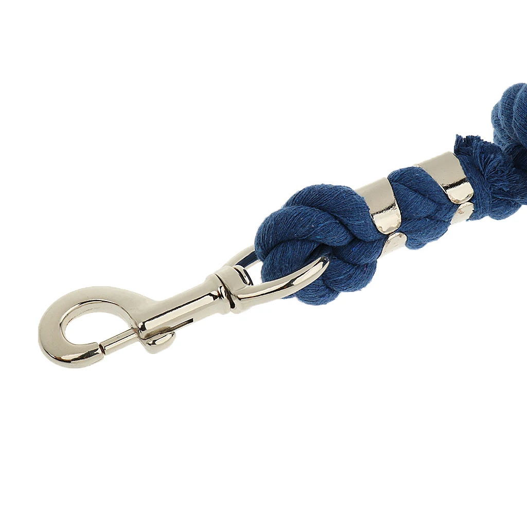 Perfeclan  Premium Horse Lead Ropes Cotton Weave Rein Halters Braided Reins 2.5 m Extra Thick Rope 
