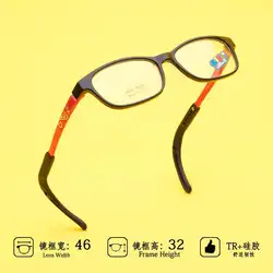 Новые очки Мягкая силиконовая детская оправа для очков TR90 детская обеспечивают комфорт в течение целого близорукость дальнозоркости