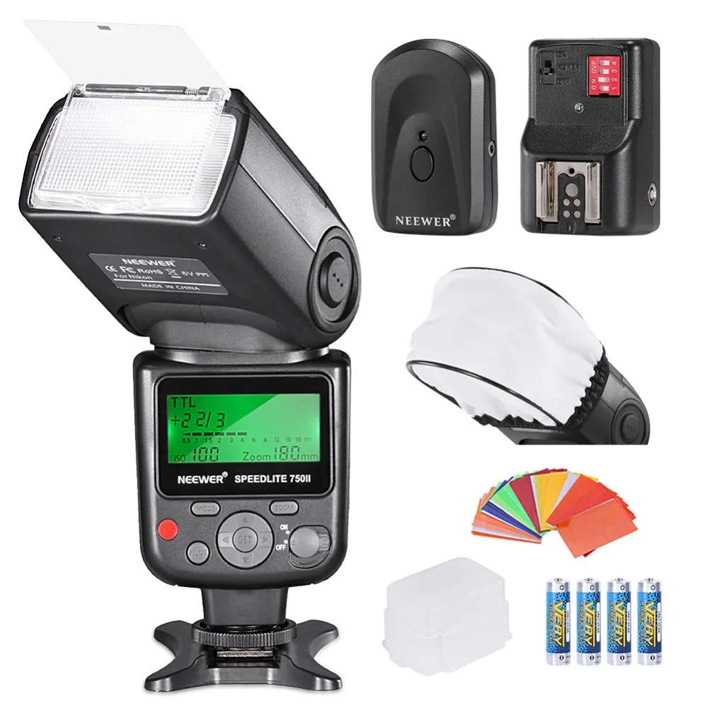 Neewer PRO i TTL Flash *Deluxe Kit* for NIKON DSLR D7100 D7000 D5300 D5200 D5100 D5000 D3200