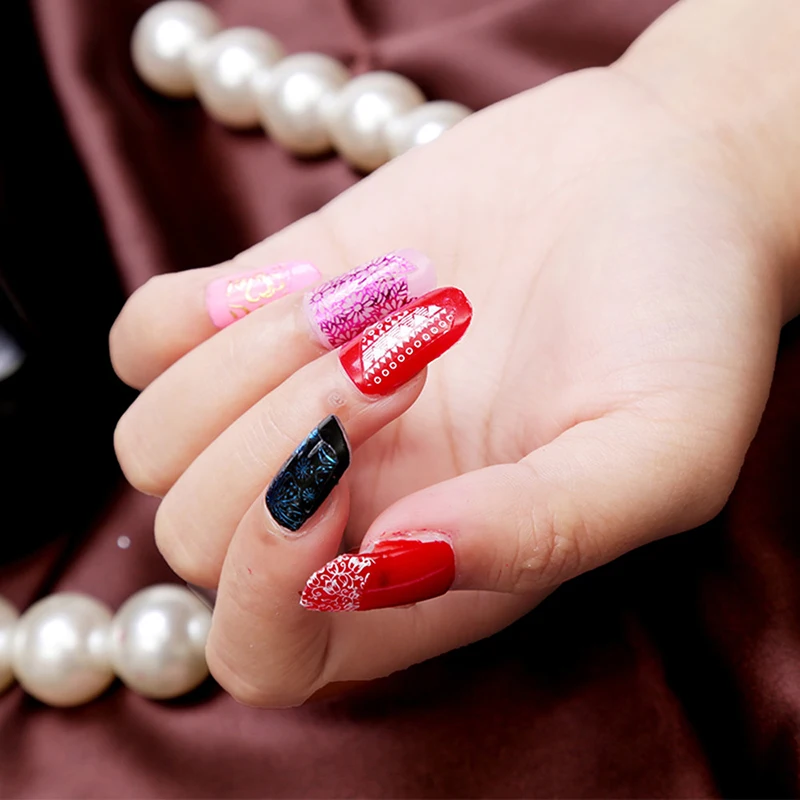 

Buling Buling new arrive Nail sticker on lace design nail sticker for beauty lady art nail Water Transfer nail Stickers Decals