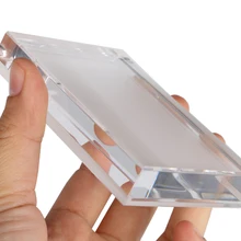 10 шт. акриловое настольное ведро для льда меню дисплей стенд держатель этикетки Настольный знак демонстрационная стойка акриловая рамка-блок фото рамка