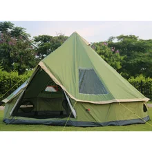 Ultralarge 5-8 Person Use Waterproof Windproof Pyramid Camping Tent Large Gazebo Barraca Tienda De Acampar