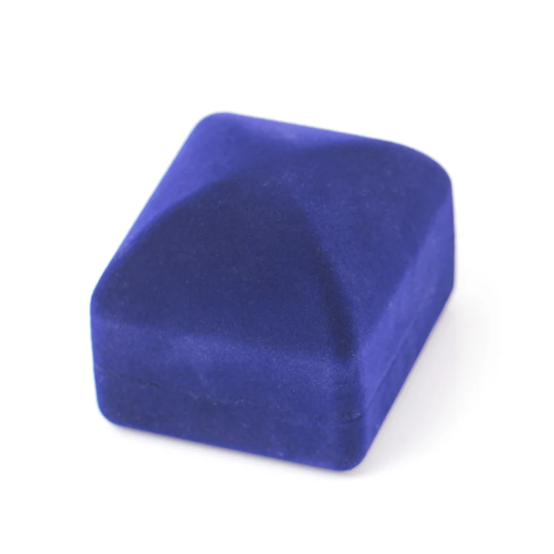 Red/Blue/Black Square Velvet Wedding Ring Earring Necklace Jewelry Storage Box Vintage Display Case Holder Organizer Shellhard