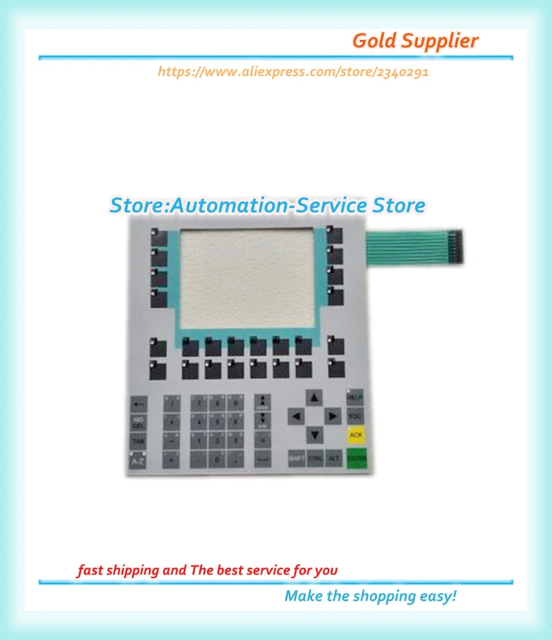 Мембранная клавиатура под заказ для OP170B 6AV6542-0BB15-2AX0 6AV6 542-0BB15-2AX0