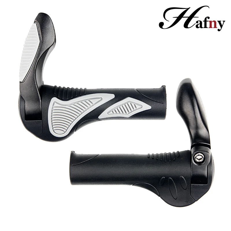 Hafny Taiwan Brand Bicycle Handlebar Grips Bar Ends Caps BMX MTB Road Bike Grips Cycling Handle Aluminum Rubber Bicycle Grips