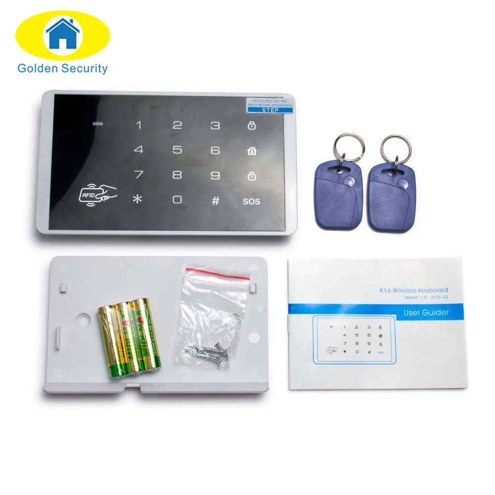 Golden Security K16 Wireless RFID Touch Keyboard For PSTN GSM Home
