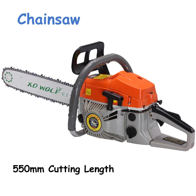 1pc Chainsaw Gasoline Chain Saw 2-Stroke Air-cooling 50CC 20'' 2.2KW 550mm Cutting Length Gasoline Chain Saw