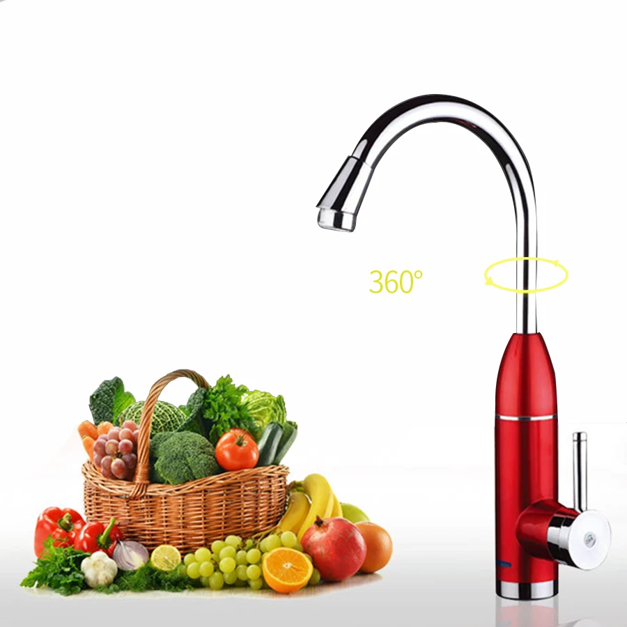 

Electric Faucet Instant Water Heater Electric Kitchen LED Tankless Hot and Cold Water Heater Tap For Bathroom and Kitchen 220v