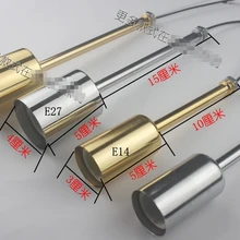 Mix e14 e27 гнезда Керамика база галогенные светодиодный свет лампы кронштейн хромированный корпус