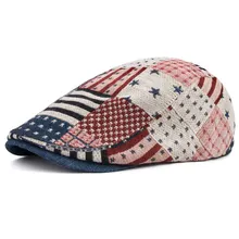 Шляпа весна и осень звезды и полосы кепки уличная оригинальная Кепка общий берет