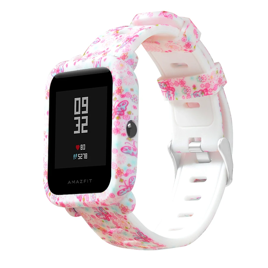 Ремешок Камуфляжный силиконовый для Xiaomi Huami Amazfit Bip Bit 20 мм|Смарт-аксессуары| |