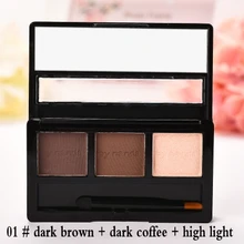 BY NANDA Professional No.01 Eye Brow Makeup Waterproof Glitter and Shimmer Eyebrow Powder Palette Eye Shadow Make Up Set Kit Bhs