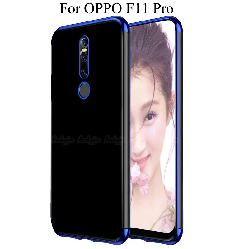 UVR Роскошный чехол из ТПУ с покрытием для OPPO F11 F9 Pro, мягкий чехол на заднюю панель для OPPO F11Pro F9Pro F9, полный защитный мягкий силиконовый чехол