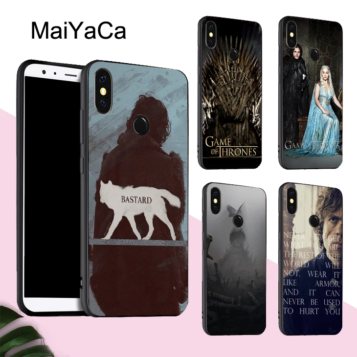 

MaiYaCa Game of Throne Soft Case For Xiaomi Redmi Note 5 Plus Mi 8 Lite 9 6X A2 Note 7 Cover Redmi 4X 6A 6 Pro S2 Mix 2s Max 2 3