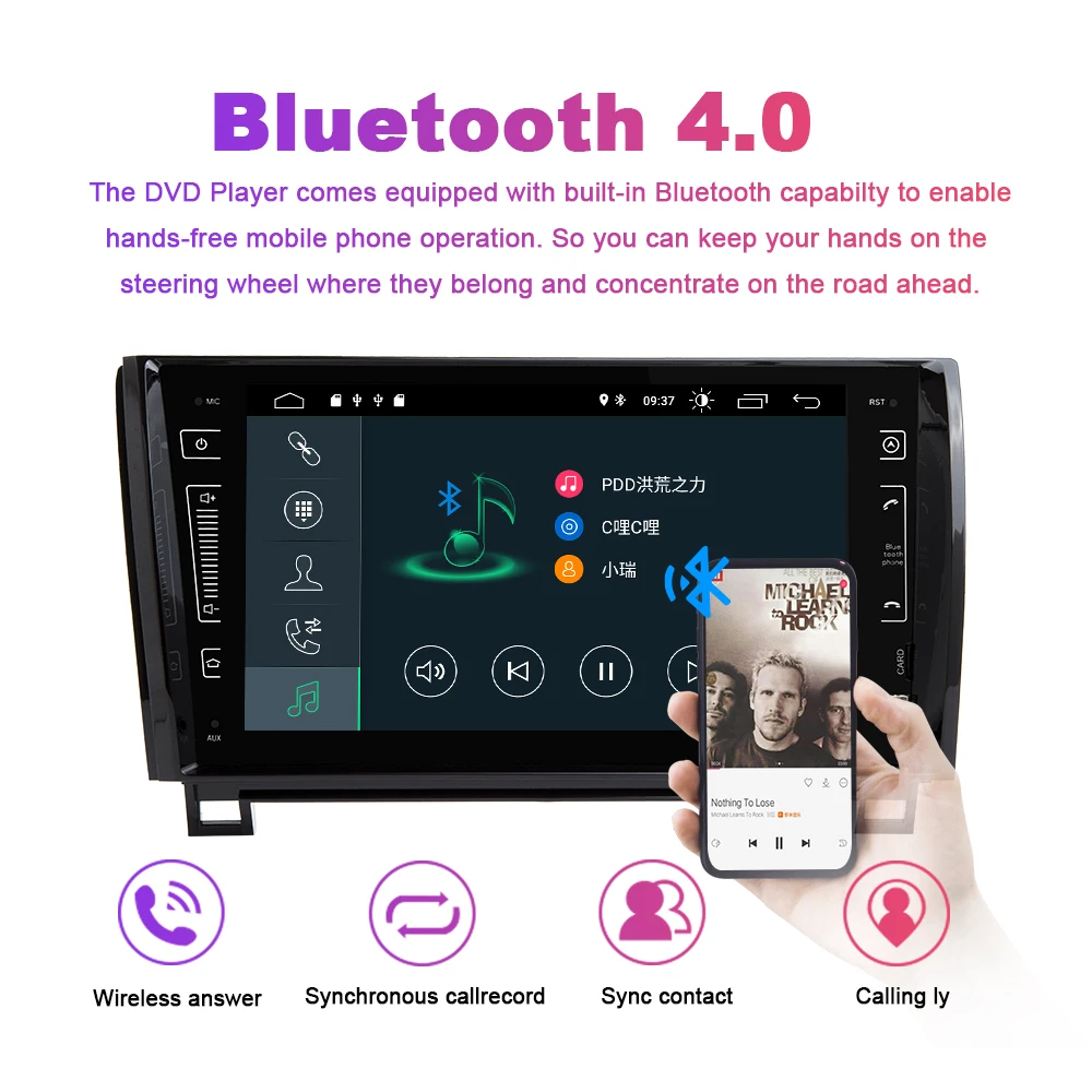 Flash Deal Xonrich 2 Din Android 9.0 Car DVD Player for Toyota Tundra Sequoia 2007 2008 2009 2010 2011 2012 2013 Autoradio Wifi OBD2 IPS 4G 5