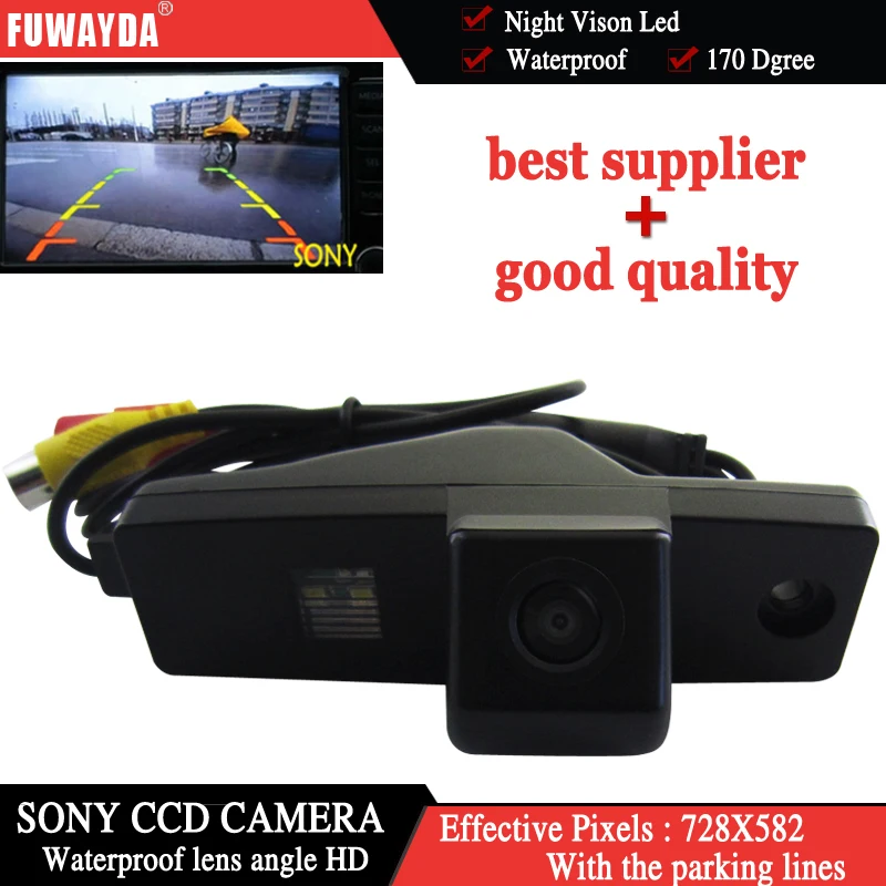FUWAYDA парковочная помощь для SONY CCD HD камера заднего вида Toyota Highlander Kluger Lexus RX300 |