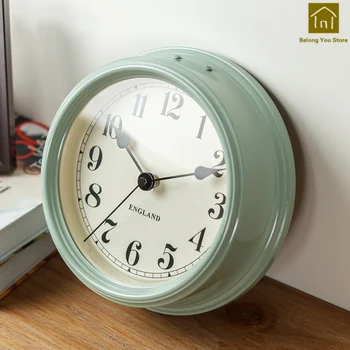 

Simple Large Creative Living Room Clock Round Designer Wall Clocks Decorative Kitchen Wandklok Turntable Needles Clocks WKP111
