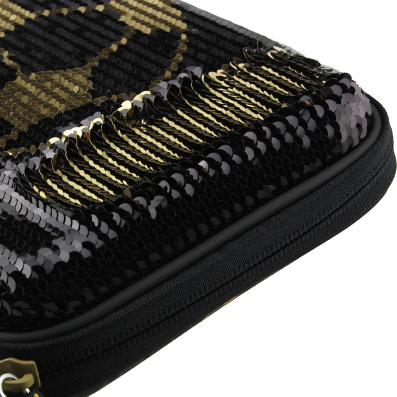 Пенал с черными пайетками kawaii estuches papeleria estuche escolar trousse solaire cute large kalem kutusu etui pennen