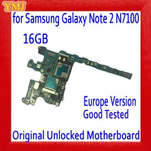 Европейская версия для samsung Galaxy Note 2 N7100 материнская плата, 16 ГБ оригинальная разблокированная для Galaxy Note 2 N7100 материнская плата с полным чипом