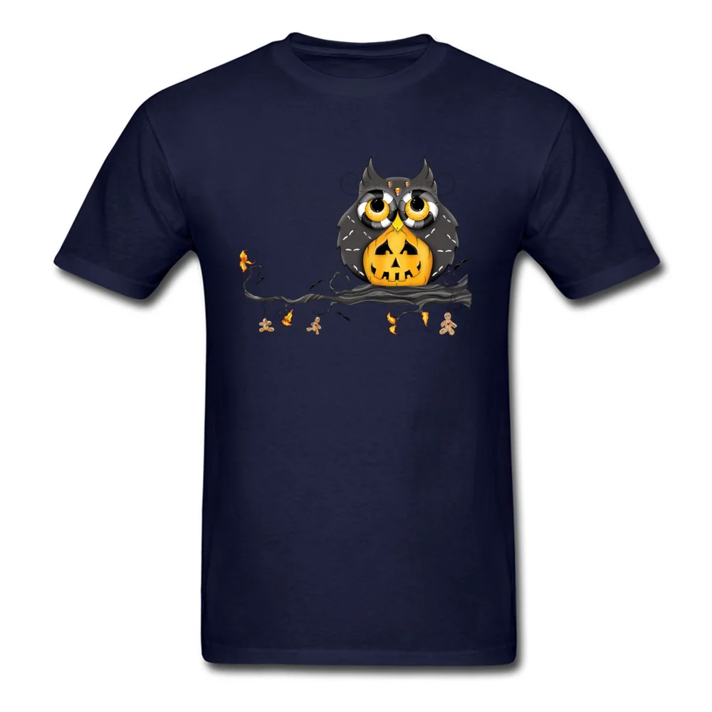 Jack-O-Lantern Halloween Owl_navy