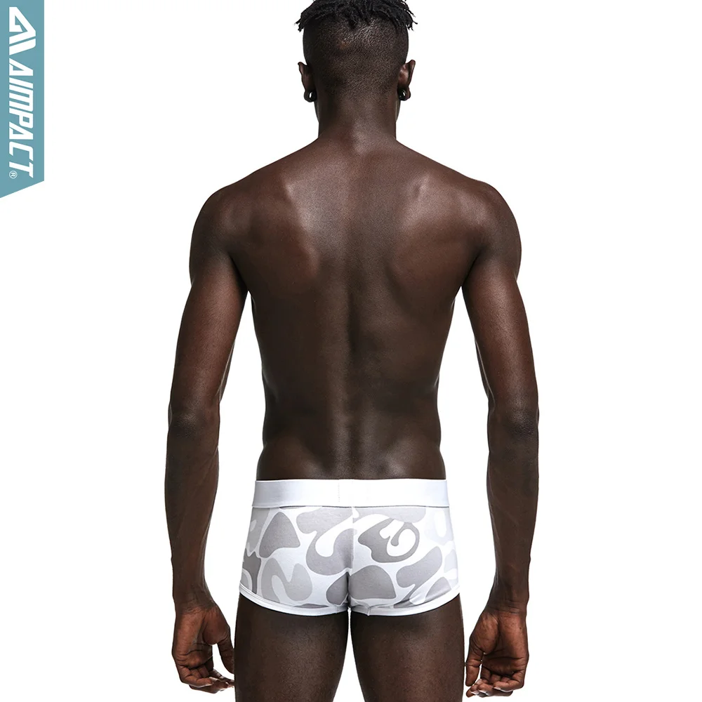 Комплект белья шорты-боксеры для Для мужчин сексуальные Camo Гей пениса сумка Для мужчин боксер Мужские Шорты для купания Мужской трусы