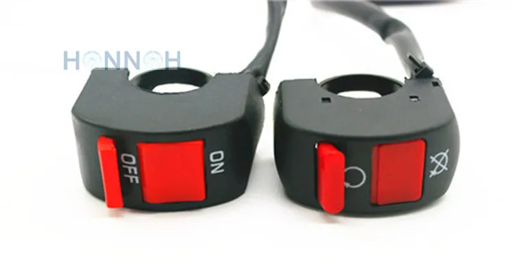 2pcs/lot new motorcycle 12v DC electrical system fog light switch 7/8