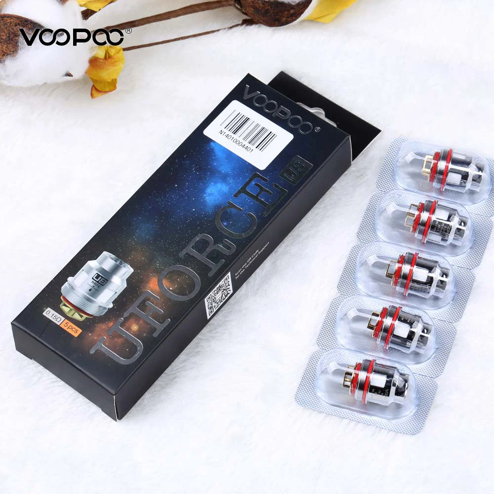 

5pcs VOOPOO UFORCE Coil Head U2 U4 D4 N1 U6 U8 Electronic Cigarette Replace Coil Core Accessary fit UFORCE Tank VOOPOO TOO Kit