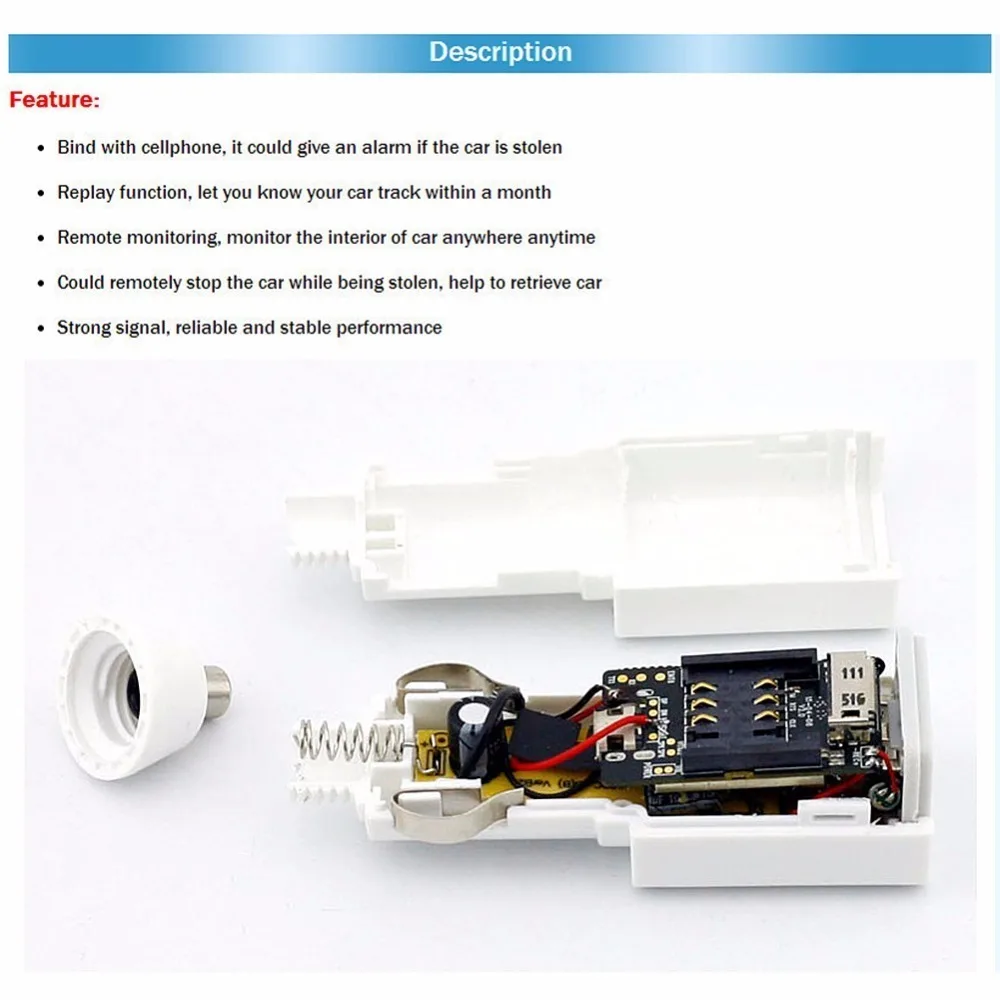 GT-12 Mini Charger Builtin Battery GSM GPS tracker for Car motorcycle vehicle tracking device with online APP tracking system
