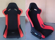 One Lot/2 Pcs Buckets Series Car Seat RAG Fiberglass Frame Black Blue Red Alcantara Suede Cloth Racing Car Bucket Seats