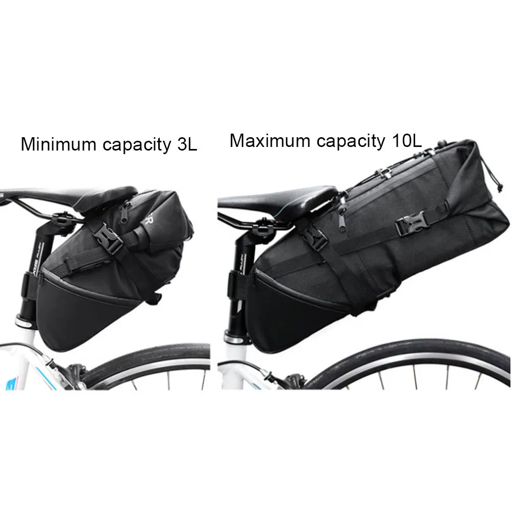 Perfect Adjustable Extendable 3L 10L Bicycle Seatpost Bag Bike Saddle Seat Storage Pannier Cycling MTB Road Rear Water Pack Rack 4